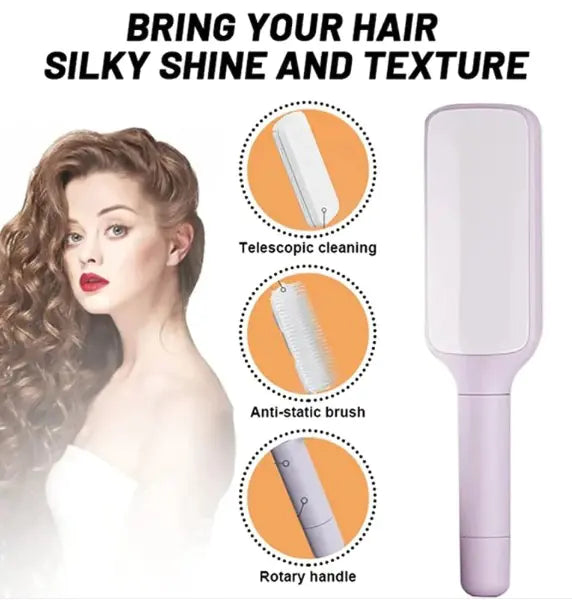 4-in-1 Self-Cleaning Detangler Brush