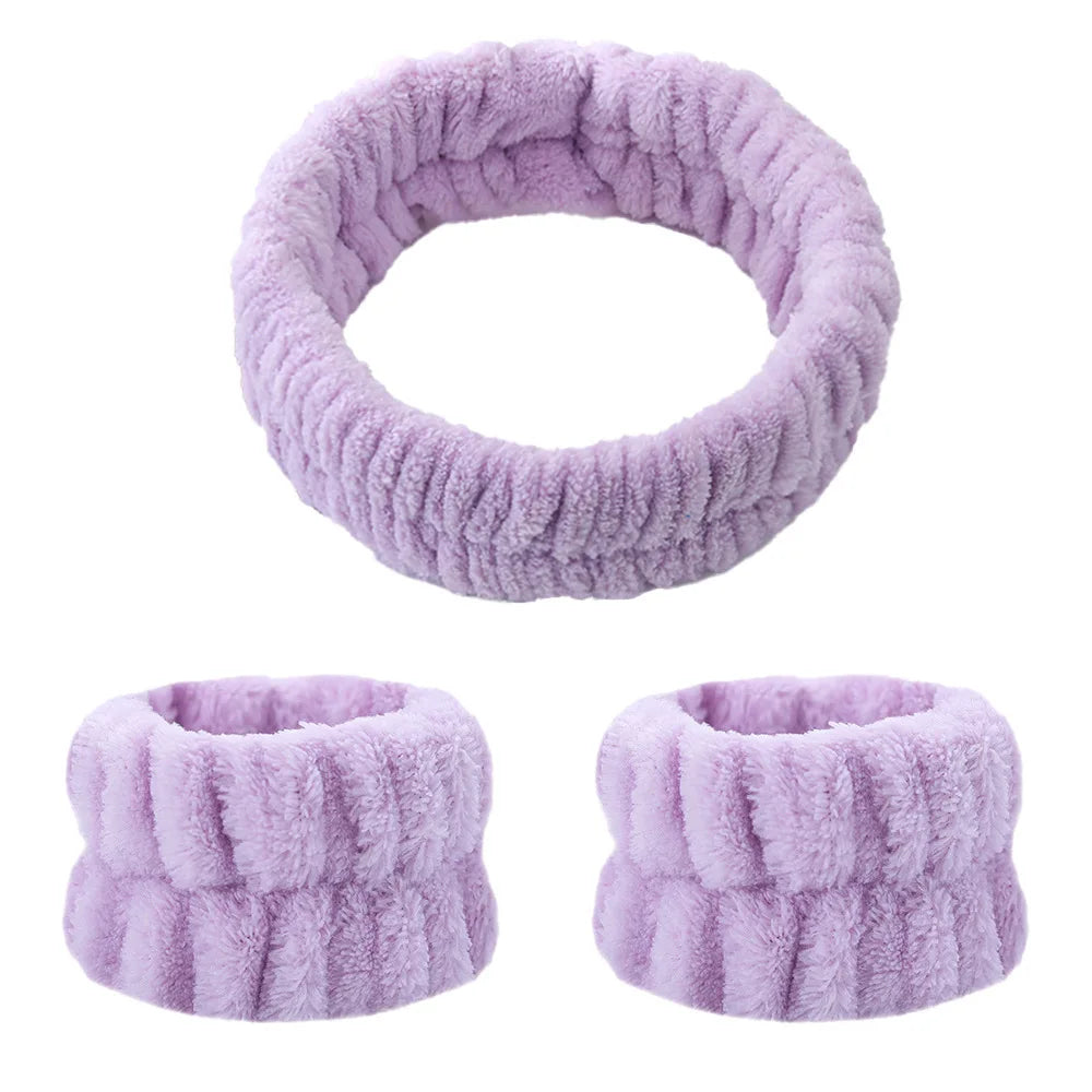 Spa Headband & Wristbands Set