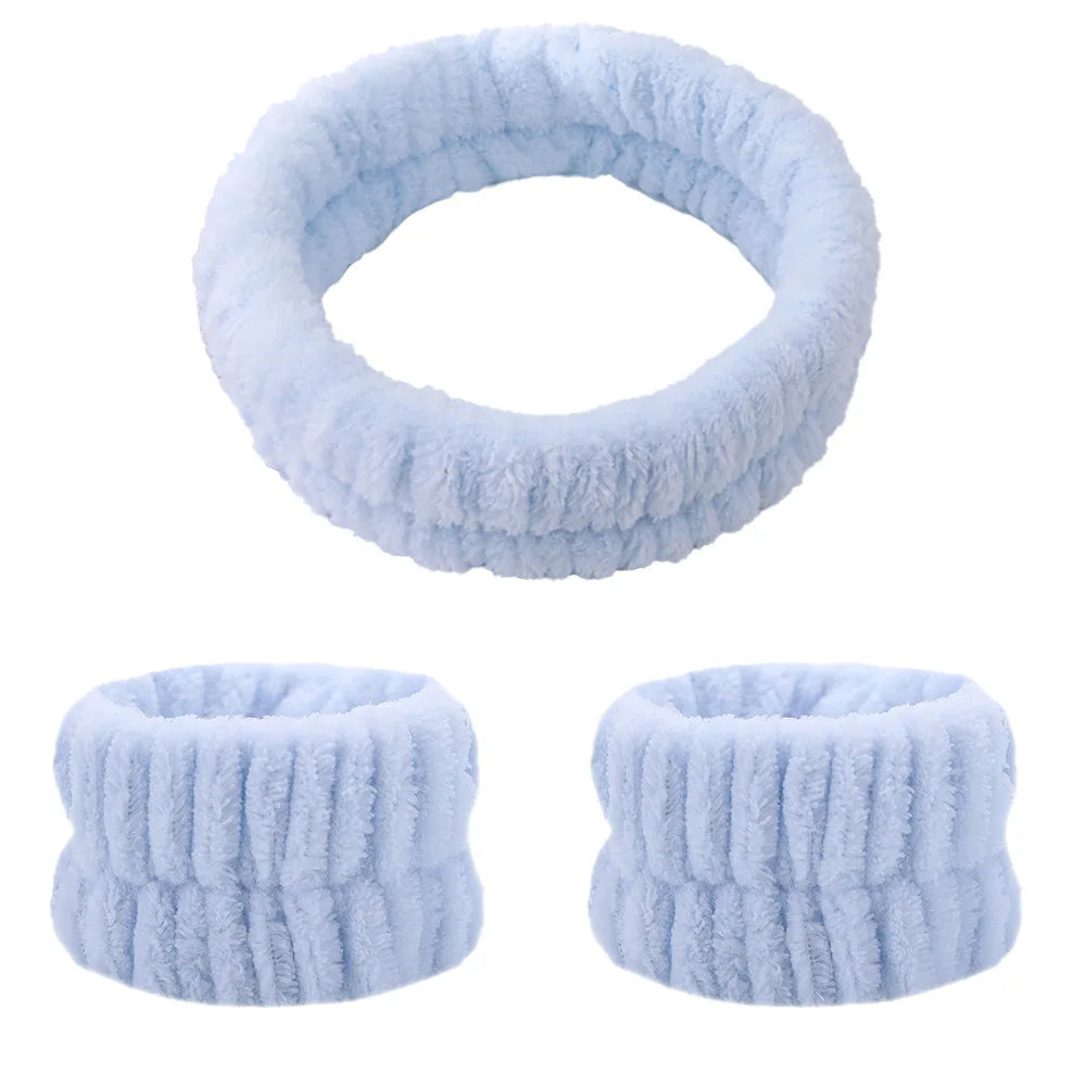 Spa Headband & Wristbands Set